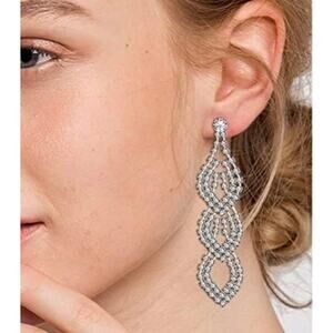 Rhinestone Drop Earrings